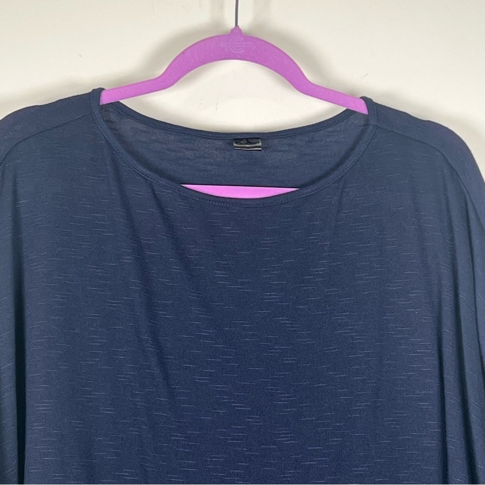 DUCCI Navy Poncho Sweater Oversized with Uneven Bottom size XL - Picture 5 of 11